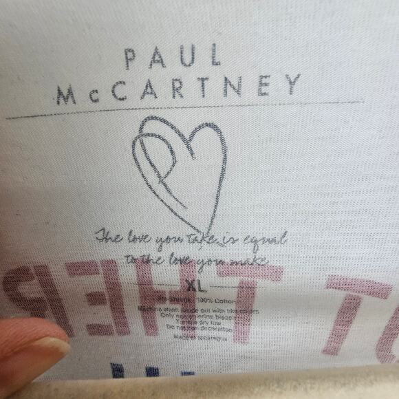 Paul McCartney Womens Out There 2014 Tour Band T-Shirt Size XL Music Graphic Tee - Picture 6 of 7